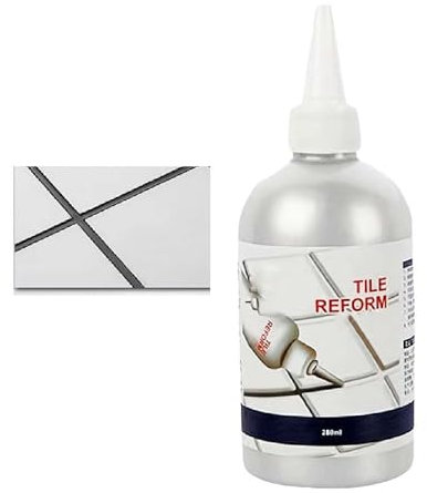 Waterproof Tile Gap Repair Filler, 10.58 oz/300gr Tile Grout Repair Agent, Fast Drying Grout Repair Kit, Grout Sealer Restore and Renew Bathroom Floor, Tile Gaps, Joints, Lines (Black)