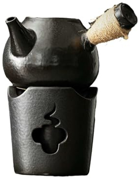 Outdoor tea-cooking pot domestico maniglia laterale acqua bollente stufa a carbonio-stufa ad alta stile+maniglia laterale in porcellana