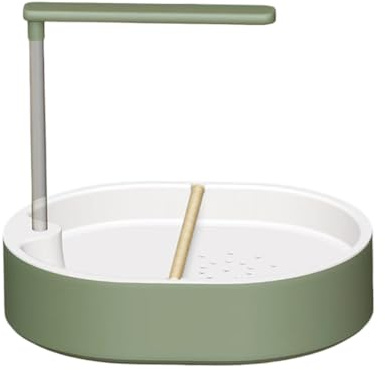 Baño para Loros,Cuenco De Baño para Aves con 26 Agujeros Y Flujo Automático,Ducha de Agua Circulante para Cotorras - para Loros, Cacatúas, Periquitos, Agapornis Y Otros Pájaros