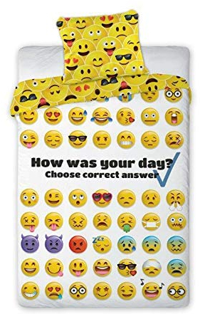 Faro Tekstylia Emoticon Bettwäsche 018 140x200 cm + 70x90 cm