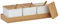 Relaxdays Gewürzbehälter 3er Set, Gewürzdosen mit Löffel & Deckel, Kunststoff, Bambus, Zuckerdosen mit Tablett, weiß, 11 x 30 x 13 cm