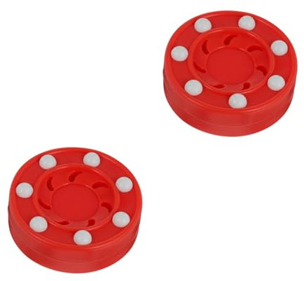 CLISPEED 2pièces Palet De Roller Hockey Accessoire De Formation Professionnel pour Entraînement Intérieur Et Extérieur Durabilité Et Glisse Optimale sur Types