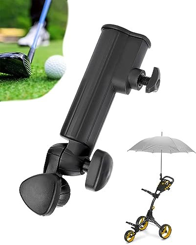Jadeshay Golf Trolley Umbrella Holder,Golf Cart Umbrella Stand Universal Adjustable Umbrella Holder Golf Cart Umbrella Holder Golf Trolley Stand for Powakaddy Motocaddy Baby Pram Wheelchair Bike