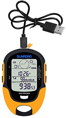 Altimètre numérique, multifonction LCD numérique, GPS, altimètre, baromètre, boussole, portable, extérieur, camping, randonnée, escalade, altimètre avec lampe torche LED