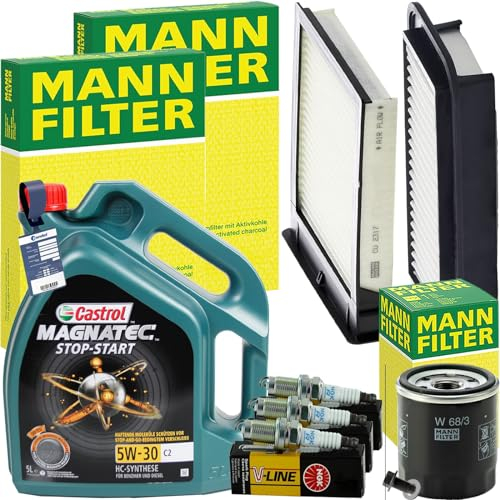 Inspektionspaket + 5W-30 Motoröl passend für 107 C1
