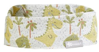 Sterntaler Schlauchschal Dinos - Loop Schal aus Melange Jersey mit coolem Dinosaurier Print - Halstuch - hautsympathischer Baby und Kinder Halswärmer - Jungen Bekleidung - silber, Größe 2