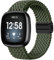 Issinlky Nylon Braided band for Fitbit Versa 3/Versa 4, Elastic Strap for Fitbit Sense 2/Sense Smartwatch