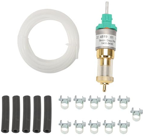 Anlseiod Auto Lufterhitzer Dieselpumpe 22ml, Ultra Leise 12V Dieselheizung Pumpe Set Fit 1KW-5KW Luftheizung Diesel
