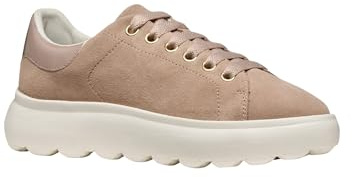Geox spherica ec4.1 Donna Sneakers Basse - D45TCD022HHC8AQ6 (Rosa Antico/Taupe, Sistema Taglie Calzature EU, Adulto, Numero, Media, 39)