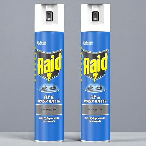 Raid Rapid Action Fly & Wasp Killer 300ml, Fly Killer Spray For Indoor Use (choose from options)