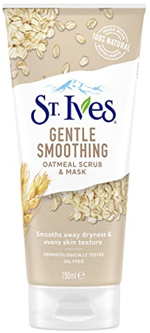 ST. Ives 150ml Gentle Smoothing Oatmeal Scrub & Mask, 150 ml (Pack of 1)