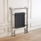 Warmehaus Salzburg Traditional Victorian 952 x 659mm Chrome-Grey Towel Rail Radiator