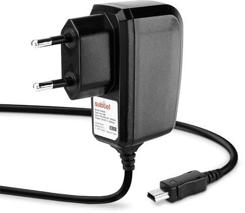subtel, 5V Ladegerät kompatibel mit Nintendo Wii U Pro Controller Netzteil Mini USB Stecker 3A Stromkabel 1.2m Ladekabel AC Adapter