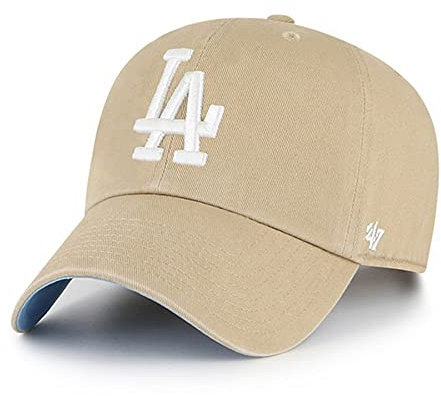 47 47Brand Los Angeles Dodgers Khaki Ballpark Clean up Strapback Cap