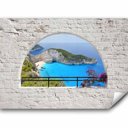 murando Fototapete Premium-Vlies 100x70cm Foto Tapete Schlafzimmer Vliestapete XXL Wandtapete Motivtapeten Bildtapete 3d Effekt Wand Dekoration Flur Landschaft Natur Insel Strand Meer