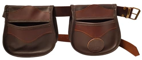 Articulos de Caza Faltriquera Piel Dos Bolsas con cinturón Incluido