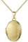 JEVELION Goldmedaillon Foto Medaillon für 2 Bilder 333 Gold Bilder Amulett oval zum Öffnen für Damen mit Kette und Schmuck-Etui Mit Amulettkette 925 Silber vergoldet - Kettenlänge 45 cm.