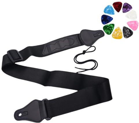 VINPAM Elevate Your Performance with the Ultimate Comfort: Premium Guitar Strap for Acoustic, Electric, and Bass Guitars,Complimentary 3 guitar picks