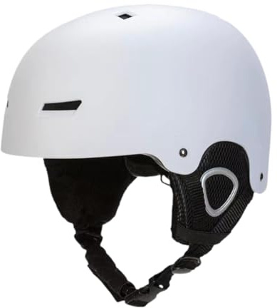 harayaa Casque de Ski, de Snowboard, réglable, pour Sports d'hiver, Skateboard, pour Montagne, Route, Adolescents, Hommes et Femmes, White M