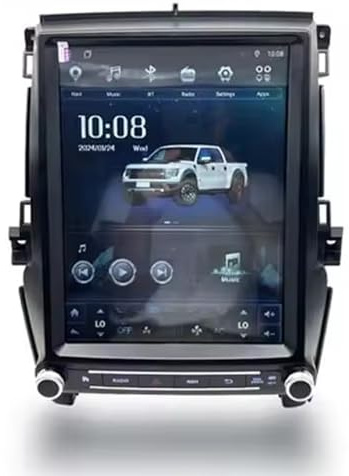 Android 14 Car Stereo for Ford Ranger Everset F550 2016-2021 with Wireless Carplay, 12.1'' Touchscreen Car Radio with WiFi Mirror Link GPS Bluetooth FM RDS Radio DSP EQ SWC+AHD Backup Camera(2+32GB)