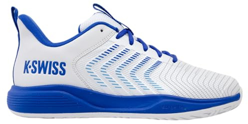 K-Swiss ULTRASHOT Light Tennis Shoe, White/Dazzling Blue/Baltic Sea, 42,5 EU
