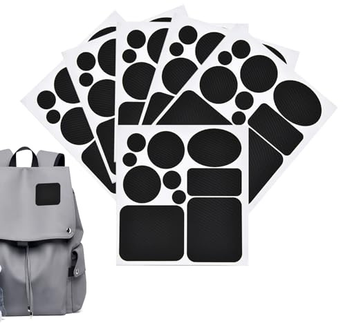 Kixolazr Patch De Réparation Doudoune - 6 Pièces Patchs Noirs En Tissu Nylon Imperméable - Ruban De Réparation Équipement Plein Air Vêtements - Pour Sac De Couchage Tentes Sacs À Dos Vêtements