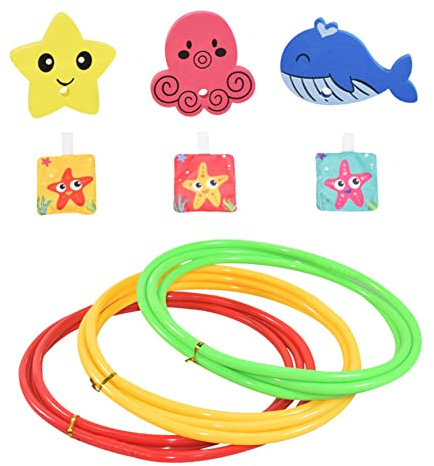 Wedhapy Pool Diving Rings Swim Through Ring for Pool Diving Ring Through for Swimming Toys for Kid Summer 31.50 Inch 3PCS