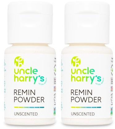 Uncle Harry's Unscented Remineralization Powder | All Natural Enamel Support for Sensitive Teeth | Powder for Strong Enamel (2 Pack, 1 oz)