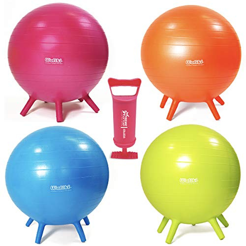WALIKI Classroom Chair Ball with Feet for Kids | 20/50CM Flexible Classroom Seating | Stability Ball for Focus & Sensory Kids