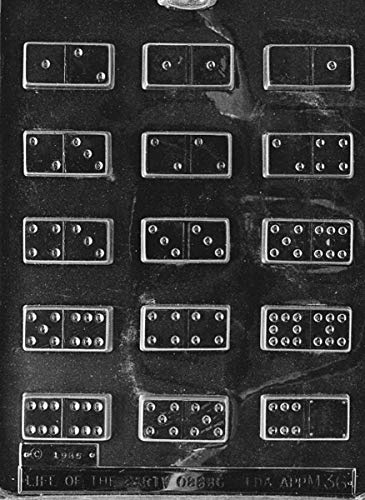 Grandmama's Goodies M036 Dominoes Chocolate Candy Soap Mold with Exclusive Molding Instructions … (1)