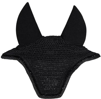 Kentucky - Fliegenhaube Wellington Glitter soundless schwarz