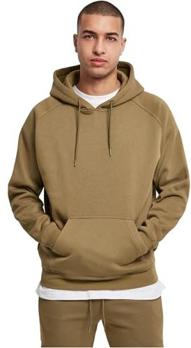 Urban Classics Herren Blank Hoody – Locker Geschnittener Kapuzenpullover mit Kängurutasche und Verstellbarer Kapuze für Freizeit Alltag Sport und Streetwear,Tiniolive,L