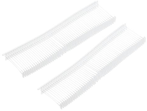 QUARKZMAN 1000 Stück Standard Heftfäden für Etikettierpistolen, 20mm Kunststofffäden für Anhänger, Schilder & Preisetiketten, Transparent