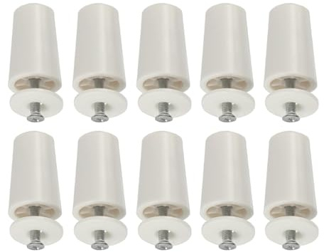 10Pcs Roller Shutter Stops with Screws and Washers Buffer Stopper Roller Blind Limiter Accessories for Home, Office, Hotel