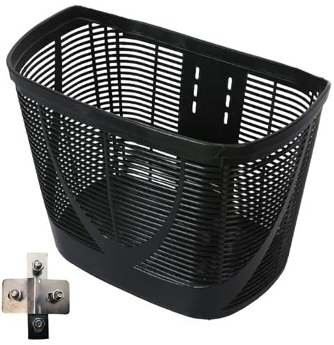 Mobility Scooter Basket, Bicycles Front Basket, Bikes Basket Front Adult, Detachable Front Bikes Basket, Front Handlebar Storage Basket, Rear Basket Modification Accessory Replacement With Mounting Sc