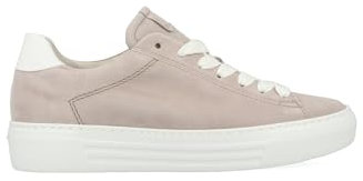 Gabor Damen Low-Top Sneaker, Frauen Halbschuhe,schnürschuhe,schnürer,straßenschuhe,Strassenschuhe,Sportschuhe,Puder/Weiss,38 EU / 5 UK
