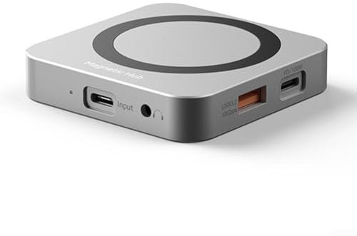 Gettimore Portable Magnetic M 2 2230 NVMe SSD Enclosure with 10Gbps Transmission and Multi Function USB C Adapter