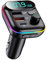 Transmetteur FM Bluetooth Voiture 5.0, Adaptateur Voiture QC3.0 Chargeur Rapide 2USB 1PD 18W pour Mains Libres et Écoute Musique, Allume Cigare Prise avec Affichage LED, Charge Les Cartes USB et TF