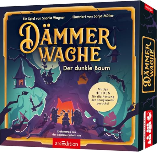 Dämmerwache, Der dunkle Baum - Brettspiel, Familienspiel - 2-4 Spieler - ab 8 Jahren - 30 Minuten