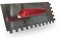 Karl Dahm Zahnglättekelle mit extra scharfer Zahnung 4–12 mm – Profi-Fliesenkelle mit stabilem Holzgriff für präzises Auftragen von Fliesenkleber – entwickelt von Fliesenlegern (12mm)