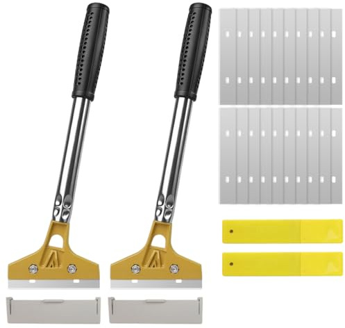 Tapetskrapa 2-pack, 30 cm tapetskrapa, 20 blad, tapetborttagare