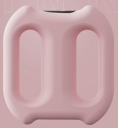 PONDON Mini vibration yoga verktyg, rosa professionell fascia ring massör, kaloriutgifter, ergonomisk tyst bärbar kroppsskulptering tränare för muskelavslappning