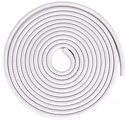 Yrlehoo 5 Metros Protector de Puerta de Coche Goma Borde de Coche Caucho Sello Protección, Blanco