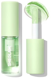 SHEGLAM Jelly Wow Hydrating Non-Sticky Lip Oil Moisturizing Plumping Lip Gloss - Green Apple Envy