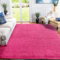 XSIVOD Rugs for Living Room, Ultra Soft Large Bedroom Rugs Floor Carpet, Luxury Fluffy Shag Lounge Carpet Ideal for Bedroom, Nursery, Kids Baby Room, 200x230cm, Hot Pink
