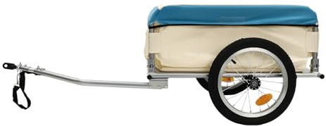 FUROMG Bicycle Trailer Remolque de bicicleta Trailer Multiple Utility Cargo Remolque de Carga Carro de Mano Remolque Transporte Remolque