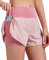 VIGVAN 2 in 1 Laufhose Damen Sport Shorts Sommer Kurze Hose Schnelltrocknend Fitness Yoga Shorts Gym Jogging Training Sporthose für Damen mit Taschen (PK, M-1)