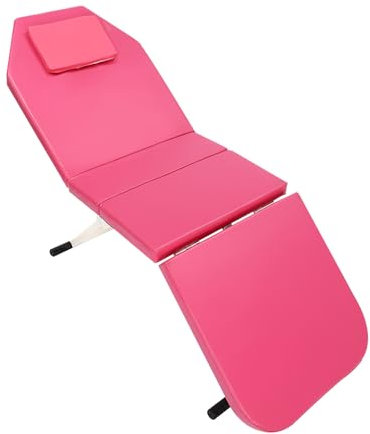 SXTYFBB Triple folding beauty bed Cosmetic couch Massage couch 182X60X60CM Folding beauty bed Can be used in foot baths Health salons Beauty parlours etc (pink)