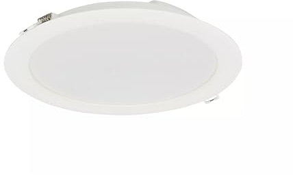 PILA Faretto LED da incasso a soffitto con diametro di 225 mm e altezza di 3,5 cm, luce bianca neutra (4000 K), 20 W, 2000 lumen, non dimmerabile, CRI80, IP20, durata utile 20.000 ore