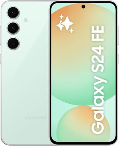 Samsung Galaxy S24 FE 256GB AI Smartphone ohne Vertrag, AI Handy mit Android 15, 8 GB RAM, 256 GB Speicher — EU Version (Mint)
